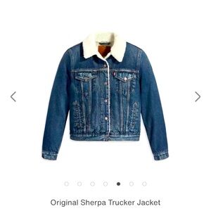 Levi Original Sherpa Lined Jean Jacket